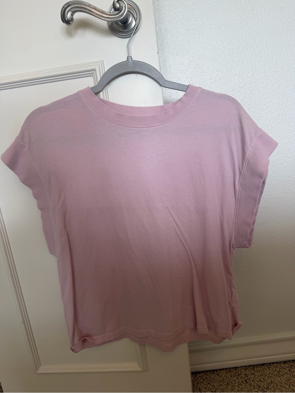 Zara Light Pink Short Sleeve Boxy Tee